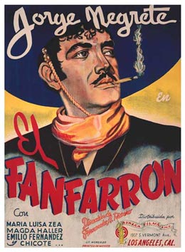 Vintage Mexican Movie Poster - El Fanfarron