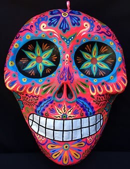 Gigante Sugar Skull Wall Masks - Rosa