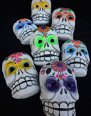 Glitter Eyed Skull Mask