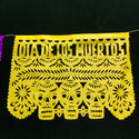Hand Cut Paper Day of the Dead Papel Picado Banners - Small - Mexican Sugar Skull