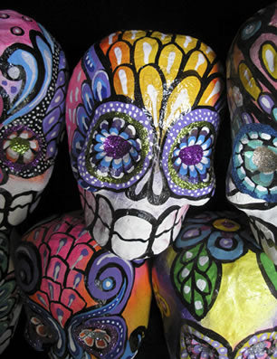 Large Papier Mache Skulls