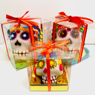 NEW- Skulls - Decorated Extra Large sugar skull by local artist