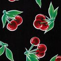 Mexican Oilcloth - Cherries on Black