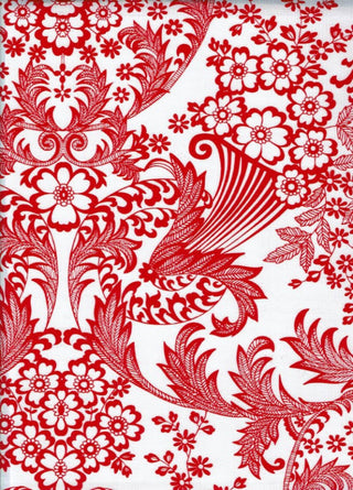 Mexican Oilcloth - Paradise in Red
