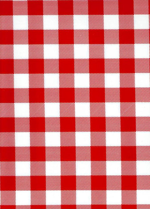 Mexican Oilcloth - Picnic Check in Red