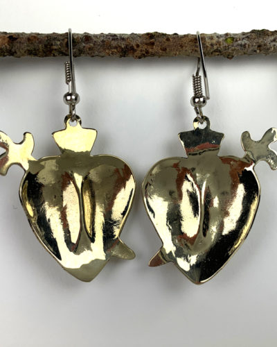Milagro Heart Earring with Spear
