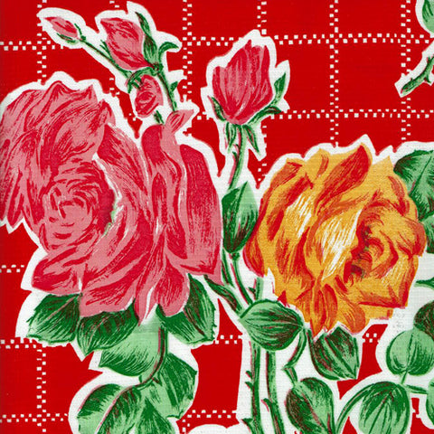 Oilcloth Tablecloth – Havana Red