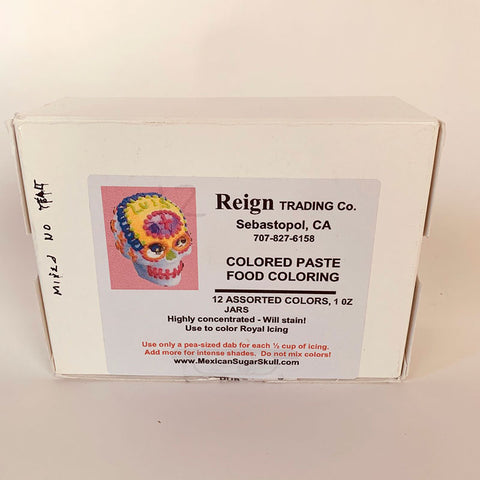 Box of 12 Assorted Paste Food Colors