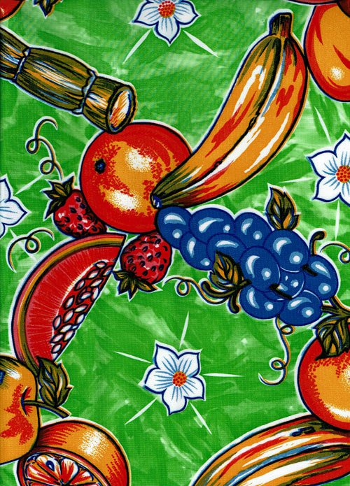 Mexican Oilcloth - Tropic on Lime