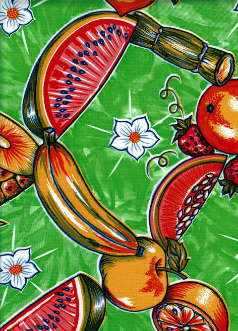 Mexican Oilcloth - Tropic on Lime