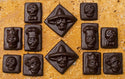 Confetti Sugar Skull Chocolate Mold - Dozen
