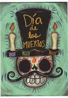 Día de Muertos Notecard