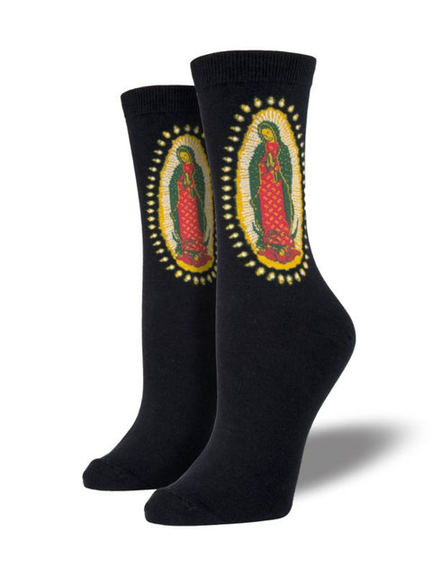 Men’s Guadalupe Crew Socks - Black - 6 Pairs