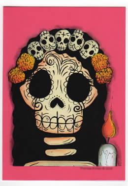 Luz Candle Notecard