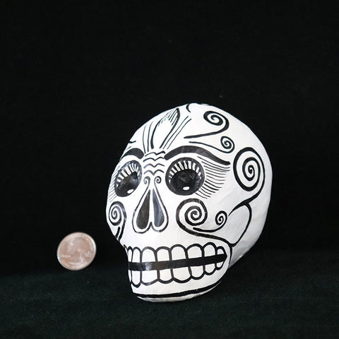 Mini Papier Mache Skull