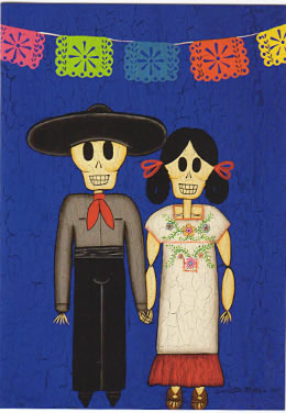 Noche Fiesta Couple Notecard