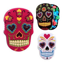 Sugar Skull Candy Tins – Set of 3